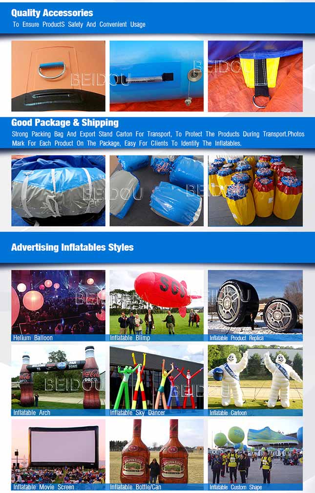 Custom Large LED Helium RC PVC Balls Inflatable Advertising Balloons