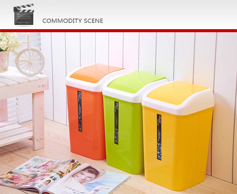 New Design Very Fashion Plastic Household Waste Bin