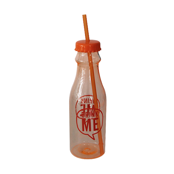 Pop Soda Bottle with Straw