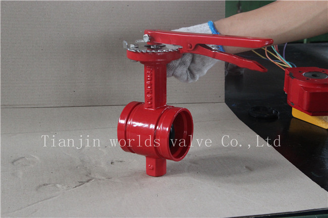 Groove End Butterfly Valve with Worm Gear (WDS)