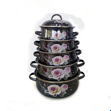 5PCS Enamel Casserole Set/Cookware Pot