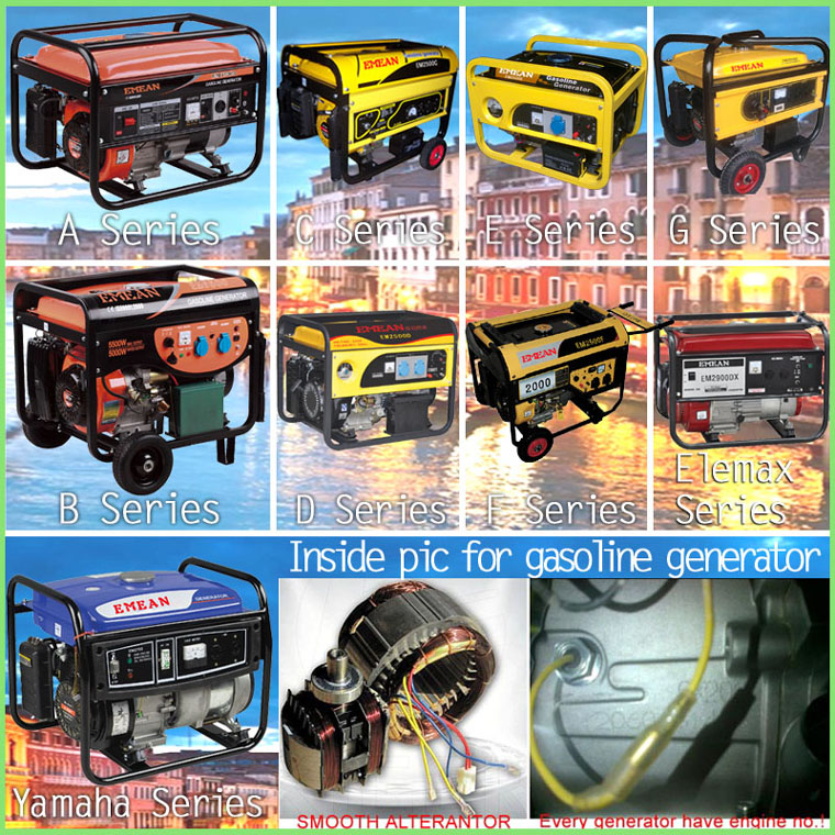 2.3kw Small Electric Gasoline Power Max Generators (em2500c)