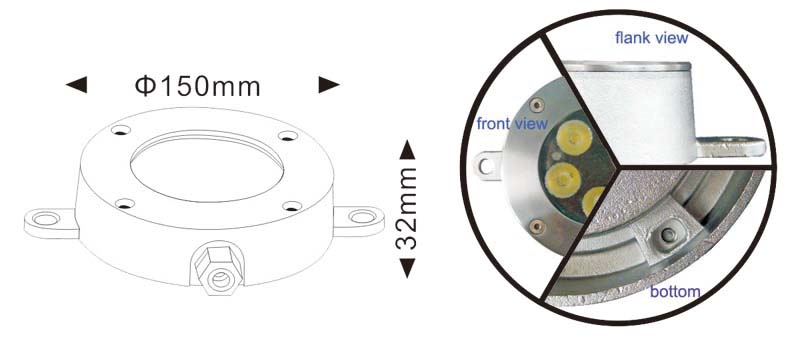 12W RGB LED Recessed Underwater Pool Light (JP94266)