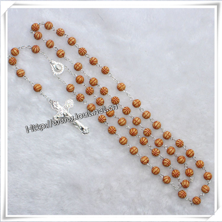 Plastic Imitation Crystal Beads Religious Rosary (IO-cr236)