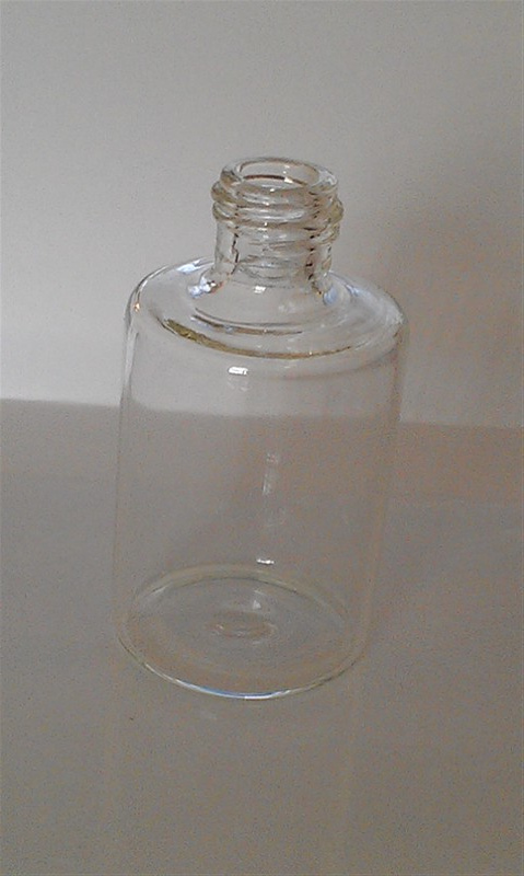 Amber Screwed Tubular Small Glass Bottle for Cosmetic Packing