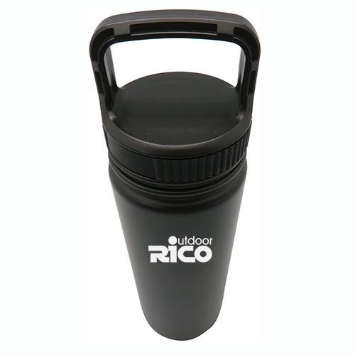 Durable Stainless Steel Vacuum Sports Bottle Black 18oz