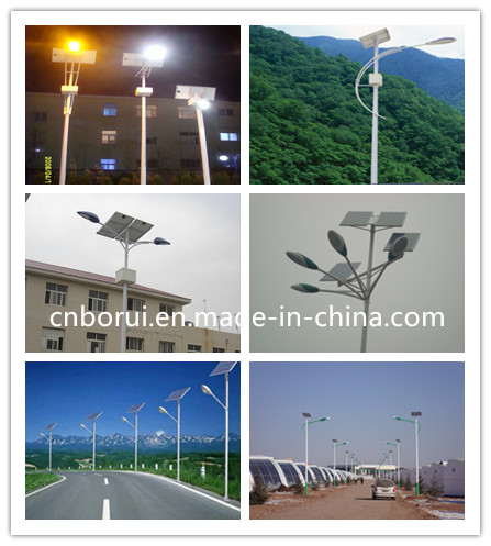 6m 8m 12m 3D Excellent 30W-210W Solar Street Light Customise Ce RoHS BS En ISO 1461 HDG