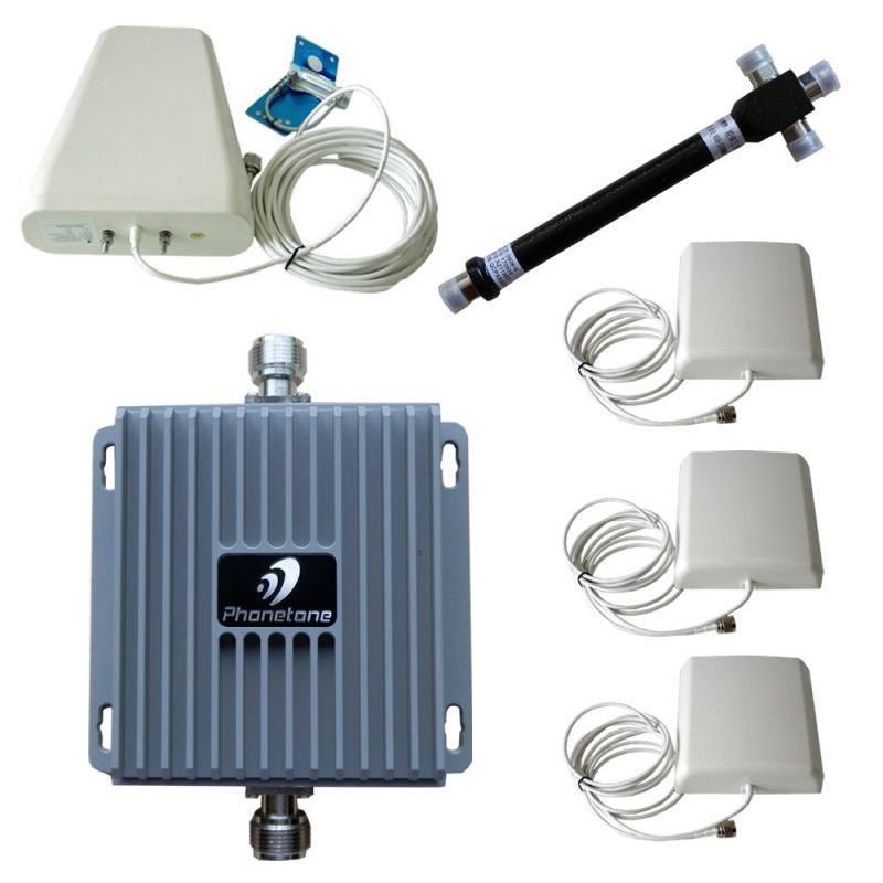 Professional GSM 3G 850MHz 1900MHz Dual Band Repeater Mobile Signal Booster