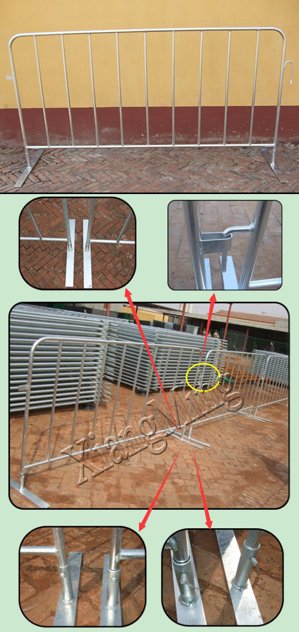 Galvanized Crowd Control Barricades Crowd Control Fencing Crowd Control Fence