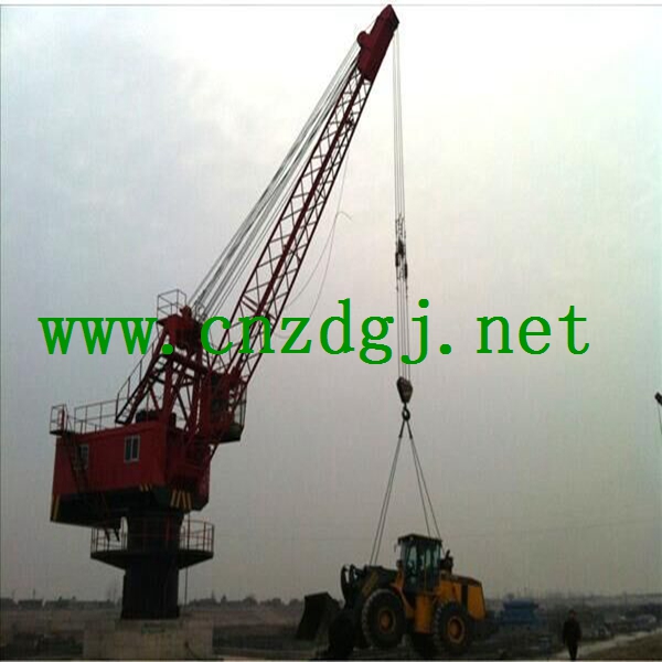 Harbor Single Jib Portal Crane for Barge Handling