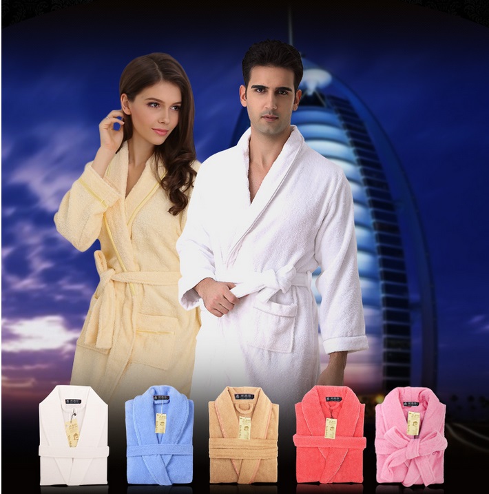 Mens Knit Sleepwear Lightweight Short SPA Robe Bathrobe