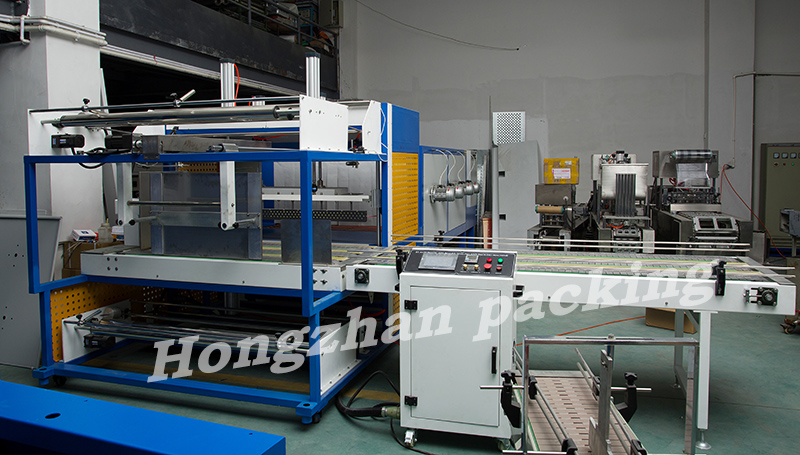 Automatic Three Sides Film Sealing Machine with L Cutter for PVC POF PP Heat Shrinking Tunnel Auto Packing Machinery