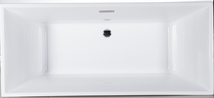 Abzu Acrylic 67 in Rectangular Freestanding Bath Tub