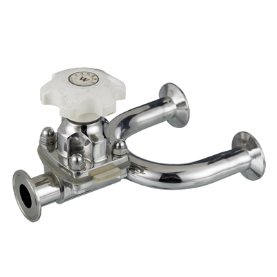 Stainless Steel Sanitary U-Type Three-Way Diaphragm Valve