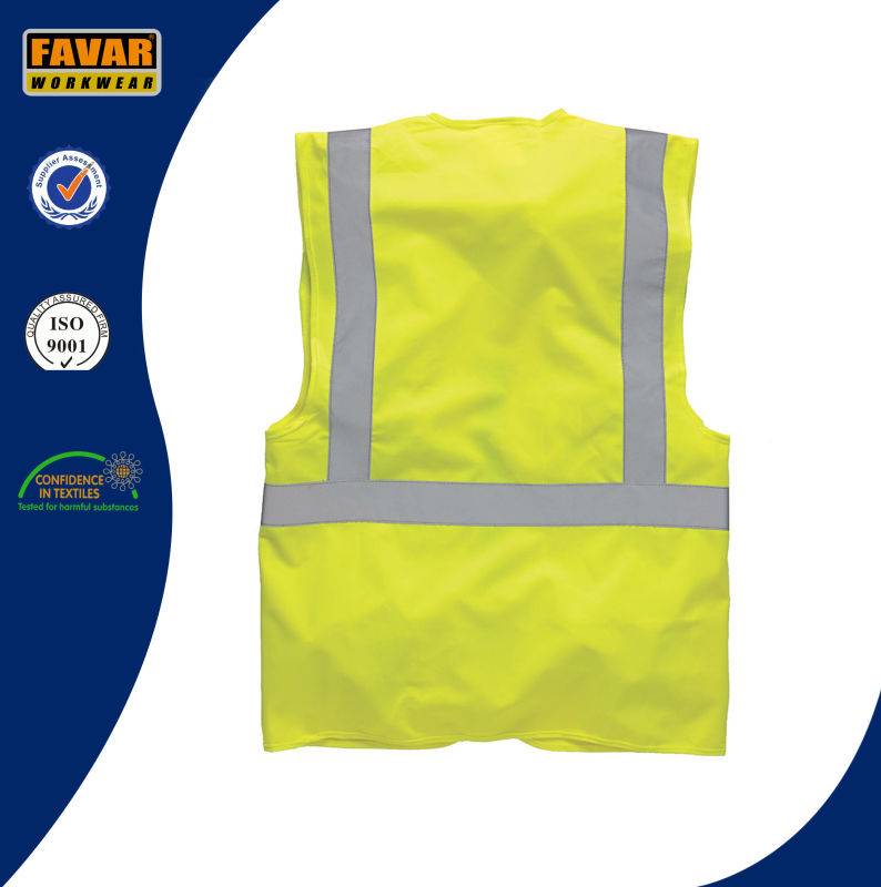 Yellow Hi Vis Executive Waistcoat Safety Vest