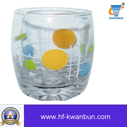 Hot Selling Full Decal Print Glass Cup Tableware (KB-HN0403)