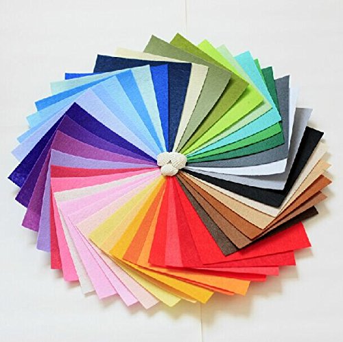 Pastel Assorted Acrylic Craft Felt - 50 Sheets