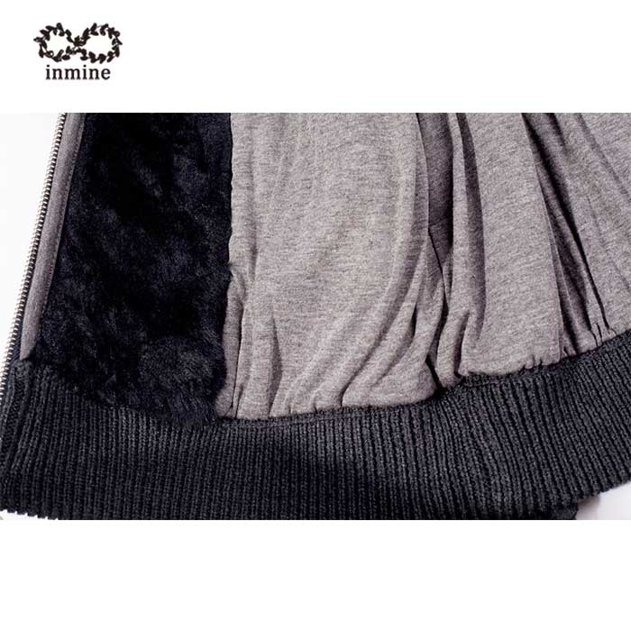 Wool Acrylic Hooded Coat Knit Man Sweater