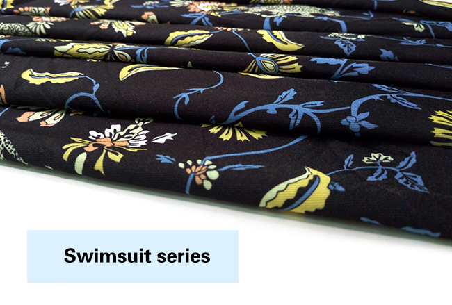 Digital Printed Polyester Spandex Swimwear Fabric