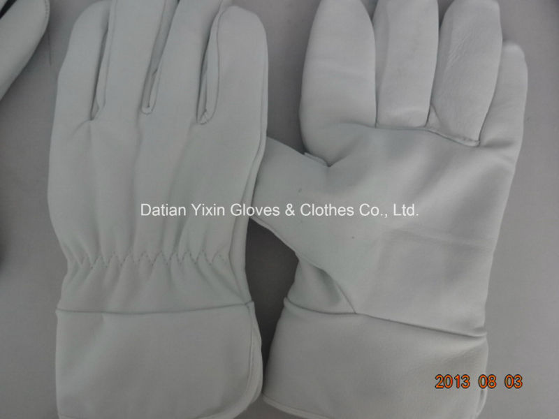 Winter Glove-White Cow Leather Glove-Utility Glove-Work Glove