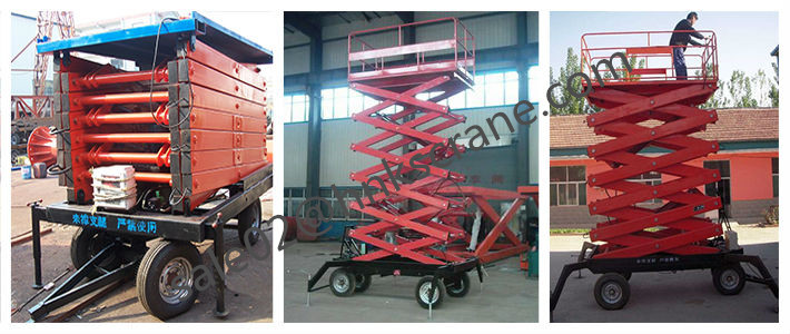 Mobile Hydraulic Scissor Lift Table Used Indoor or Outdoor