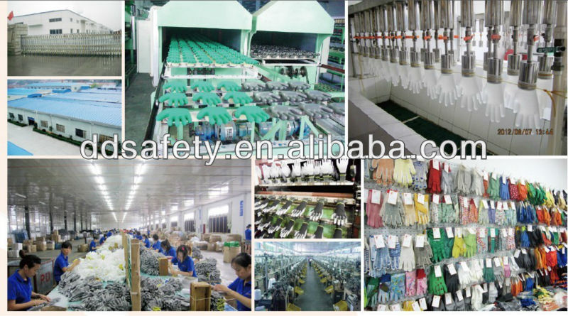 Green Nitrile Industry Gloves Safety Glove Working Glove (DHL445)