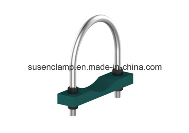 U Bolt/Clamp with PP Plastic /PA polyamide Cushion Block