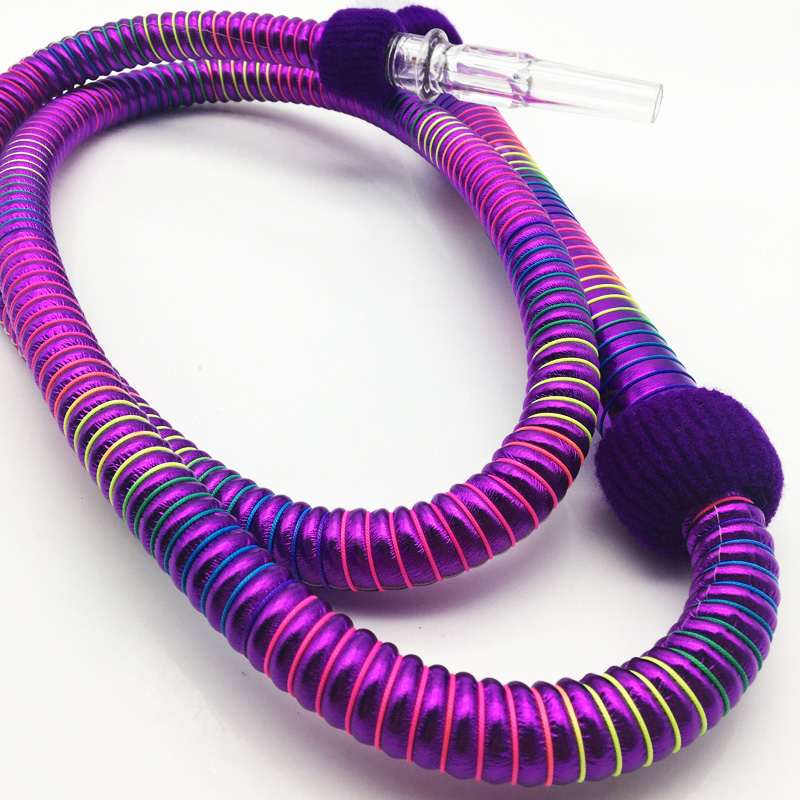 1.8m Purple Sps Hookah Shisha Hose with Acrylic Mouthpiece (ES-HH-012-2)