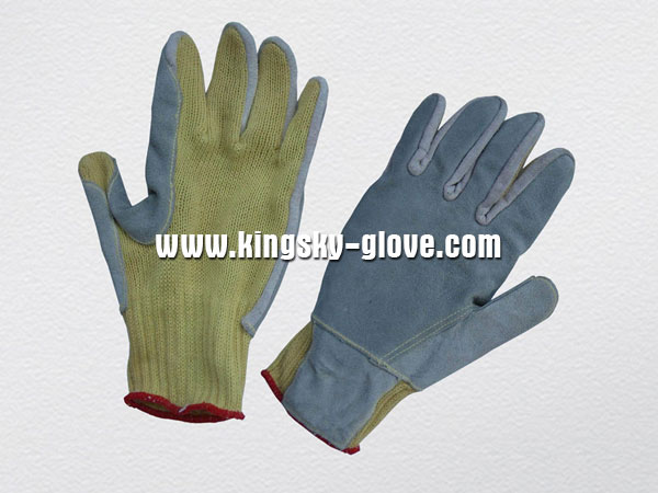 10g String Knit Aramid Reinforced Palm Anti-Cut Glove-2308