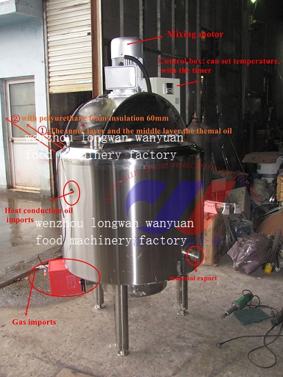 500L Gas Heating Detergent Mixing Tank