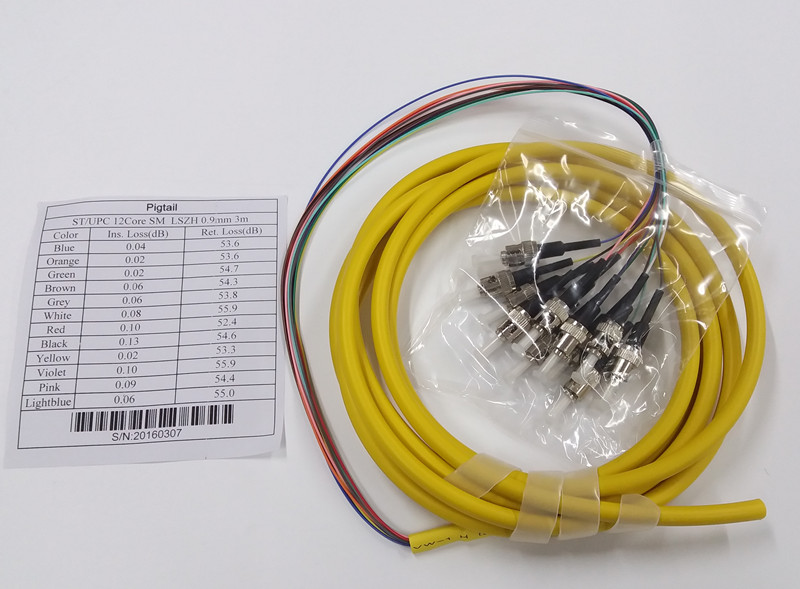 LC/St/LC/FC 6/12/24 Cores Multi-Fibers Bundle Pigtail