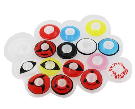 Cosplay Contact Lenses Cat Fresh Coloured Contacts Lens Colored Color Halloween Purple Alt Green Gragon Sharingan with PP Packaging