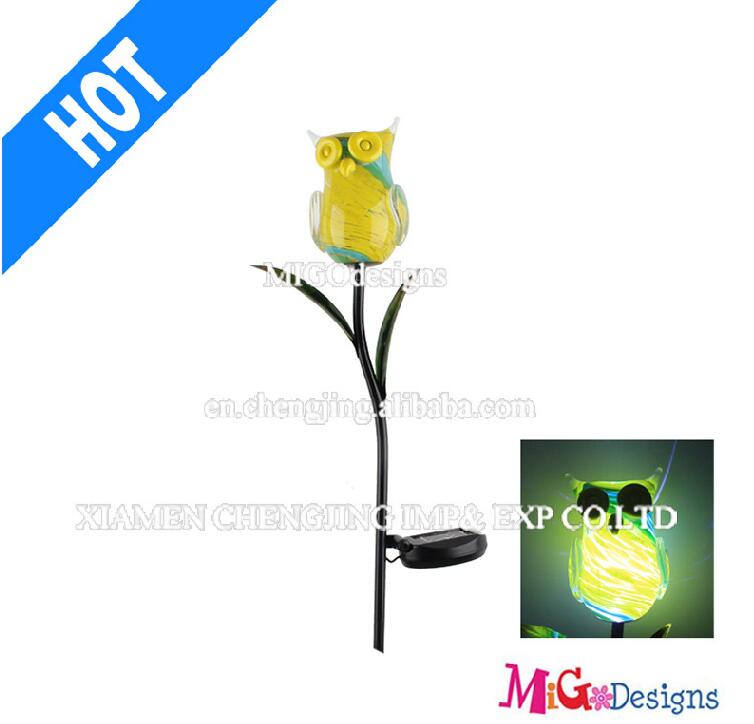 Glass Frog Solar Patio Lights High Quality Garden Stakes