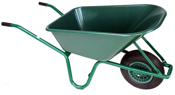 Handle Barrow Trolley Cart Wheelbarrows with Rubber Wheel Wb6414t