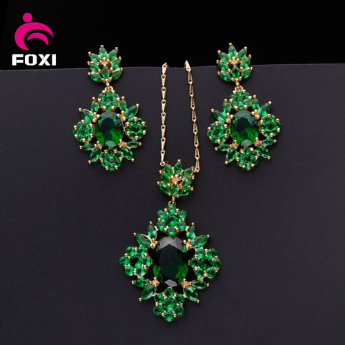 2016 China Wholesale Luxury Design Best Price Brass Fashion Jewelry Sets