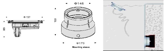 12V 6W Asymmetrical Pool Lights (JP-94761-AS)