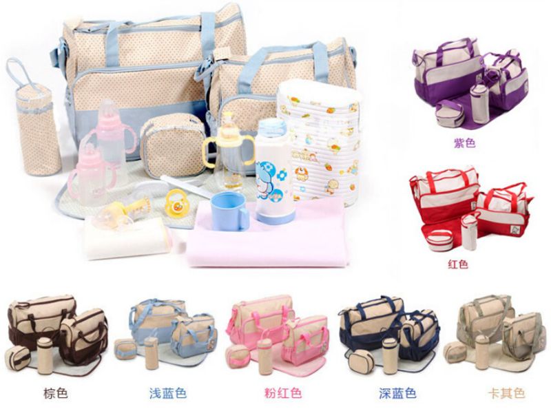 Multifuncional Fashion Diaper Bag Set