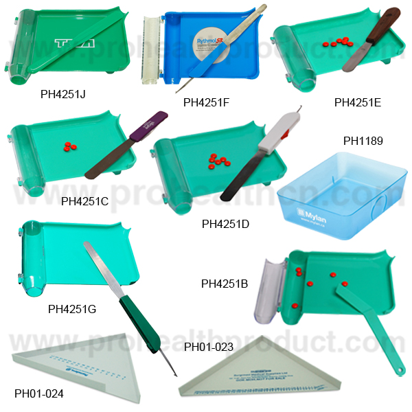 Transparent Pill Counting Tray With Spatula