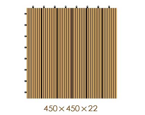 450*450*22 WPC/ Wood Plastic Composite DIY Floor