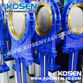 Cast Steel Flanged Knife Gate Valve (PZ43H)