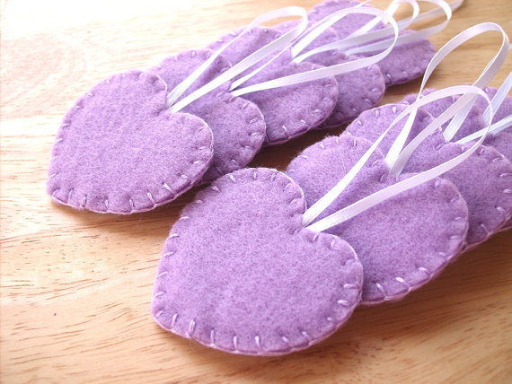 2015 Hot Selling Lavender Heart Ornaments