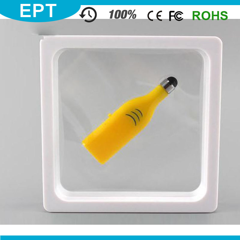 Wholesale Plastic Touch Screen Yellow USB Flash Pen Drive for Free Sample (TD053)