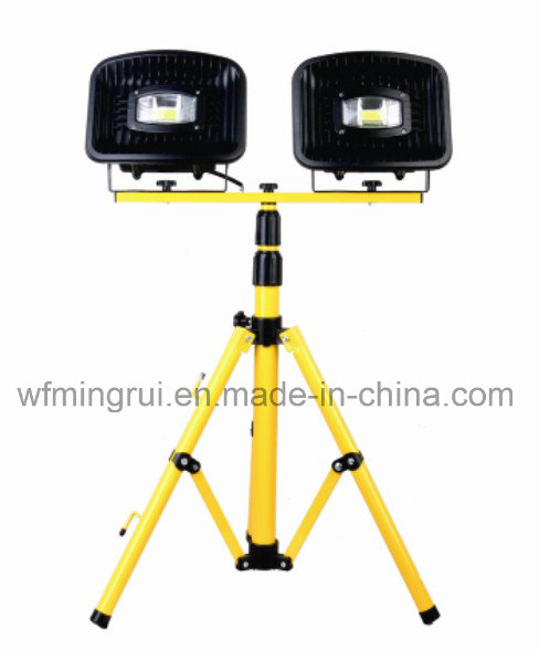 Portable LED Flood Light with Tripod Stand 2*30W