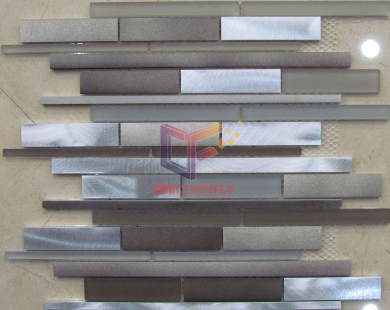 Aluminium Mix Crystal Mosaic Tile (CFA53)