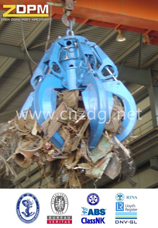 Electric Hydraulic Orange-Peel Grabs Pig Iron Grab/ Steel Scrap Garbage Grab