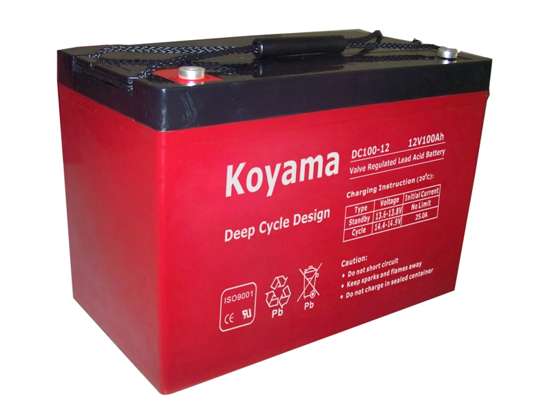 12V 100ah Deep Cycle AGM Battery for Solar / UPS