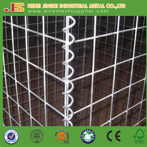 Hebei Jinshi Gabion Direct Factory 100X30X30cm Welded Gabion Hot Galvanized Gabion