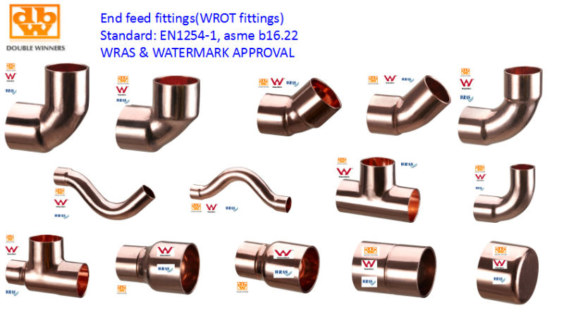 End Feed Reducing Tee 22 X 15 X 15mm