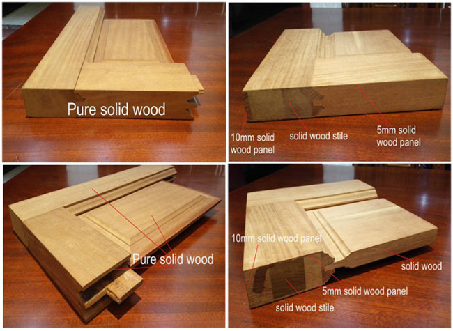 PVC Bathroom Wood Twin Door for Project