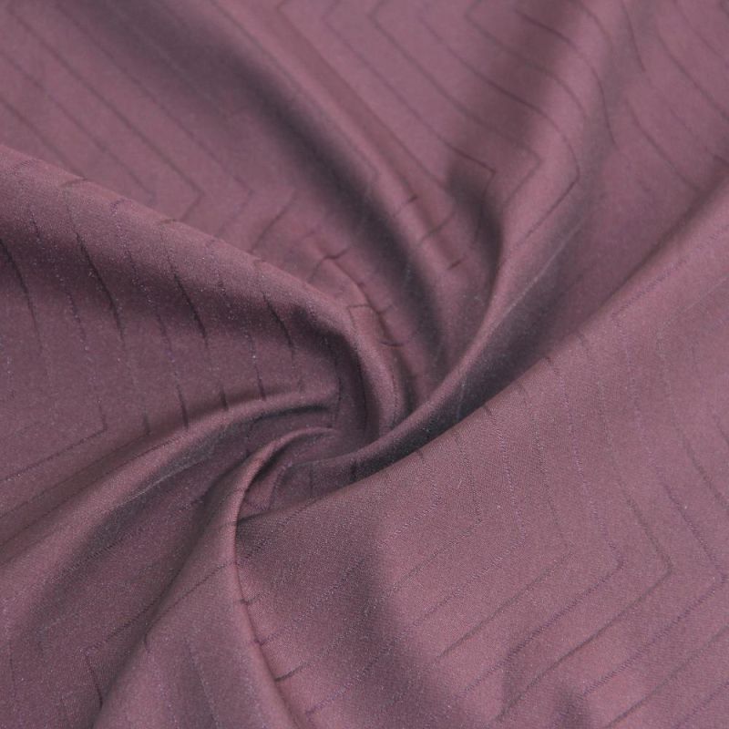 Woven Polyester Jacquard Fabric with Knitted Fabric for Apparels